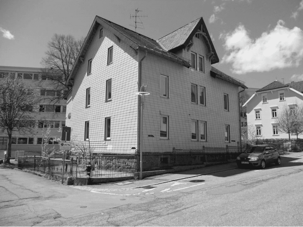 Das ehemalige Bestandsgebäude in der Baumannstraße 4